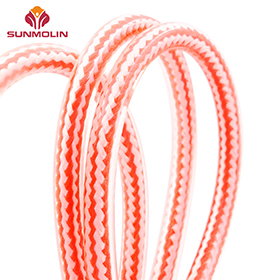 7.5mm Orange waterproof TPU plastic coated rope
