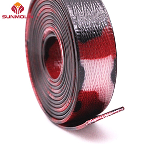 army red pvc coated webbing