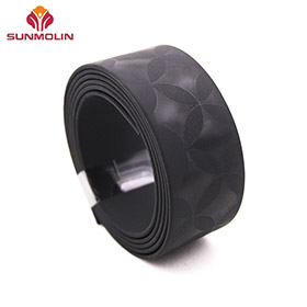 black embossed PVC coated webbing custom